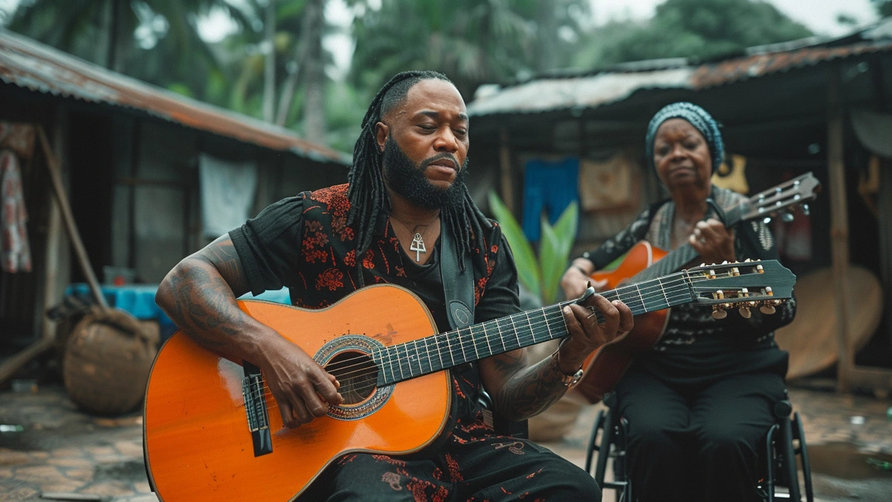 Nigerian Music Star Flavour Mourns the Loss of His Father